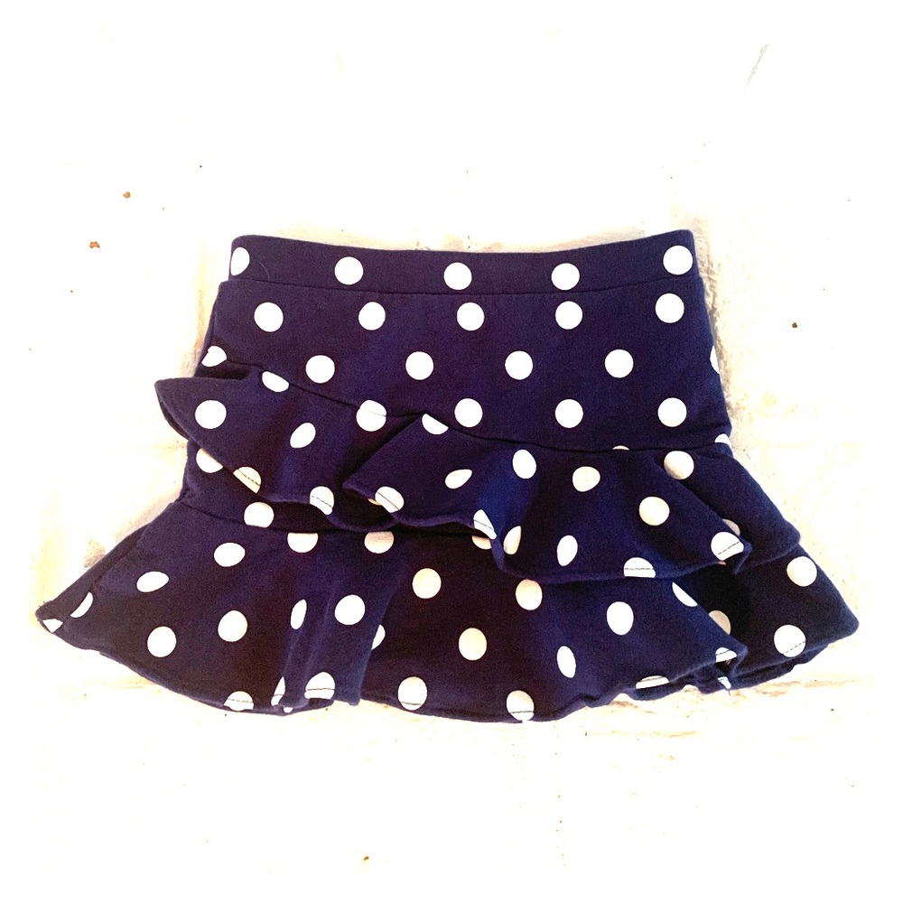 Carter’s- Toddler Girl Polka Dot Navy Skirt